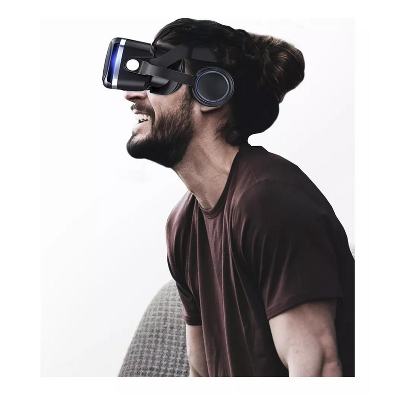 Óculos Vr Realidade Virtual 3d Com Fone De Ouvido E Controle