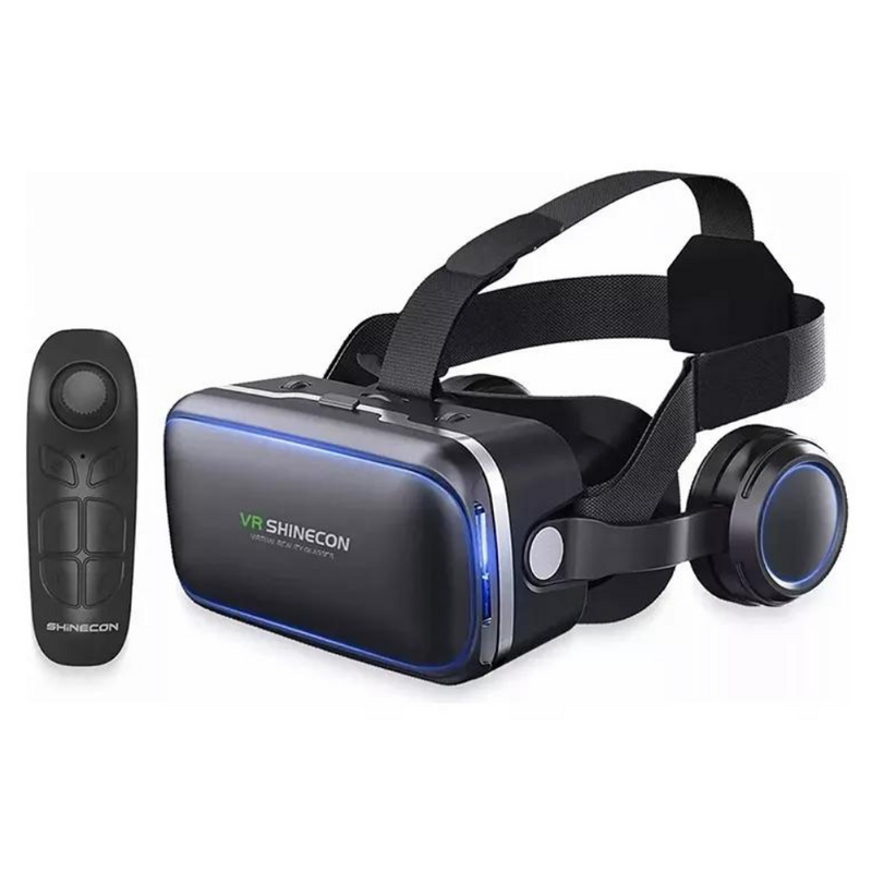 Óculos Vr Realidade Virtual 3d Com Fone De Ouvido E Controle